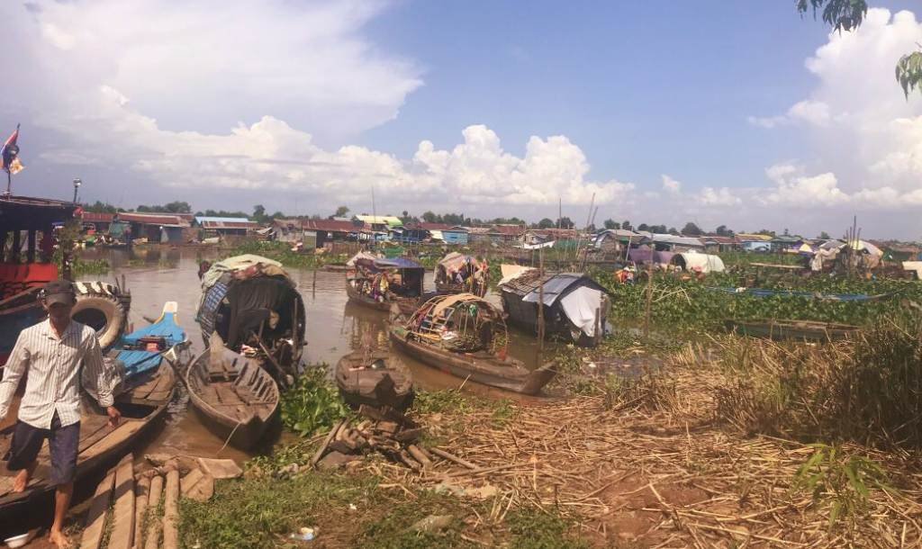 The Tonle Sap floating village in Kampong Chhnang — a 2019 photo from the RFA report